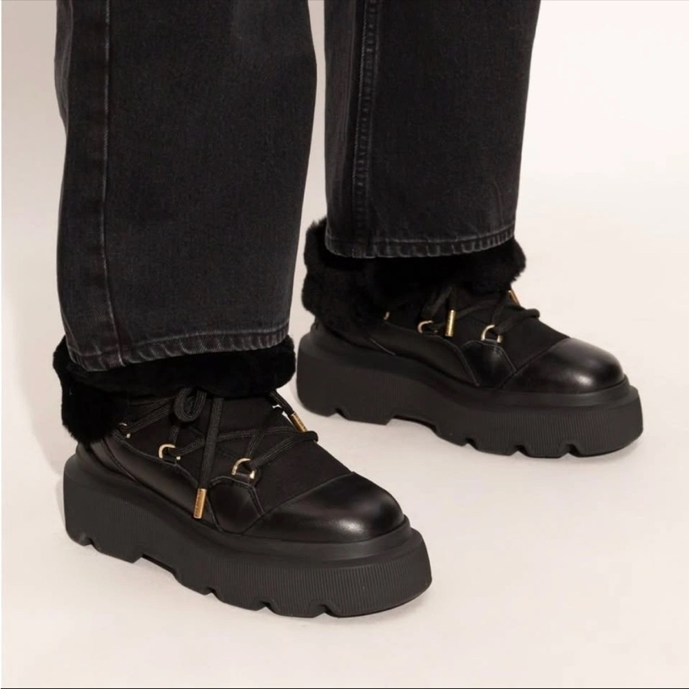 Inuikii Black Winter Platform Boots - Picture 4 of 7